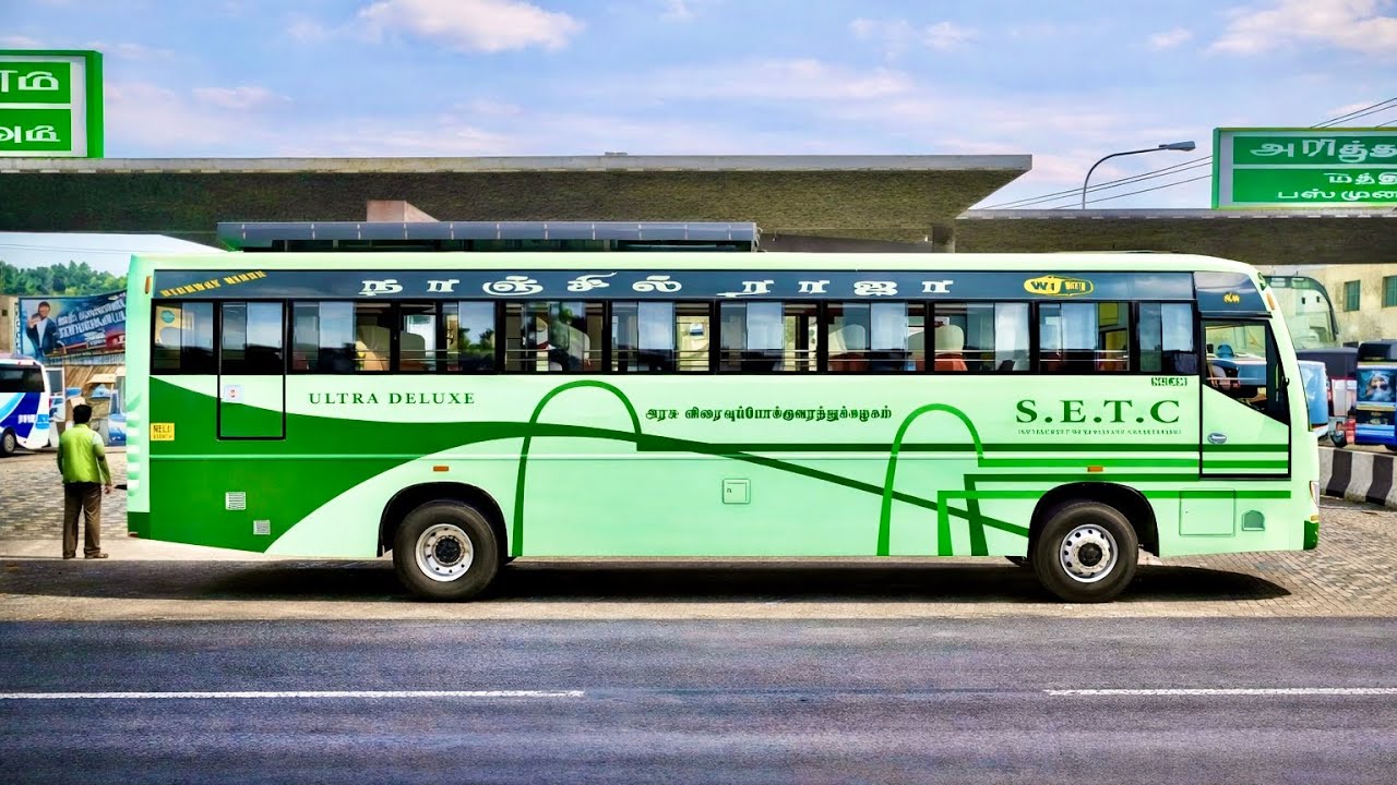 Realistic HQ SETC Bus | Overtakes & Close calls Driving | Bus Gameplay