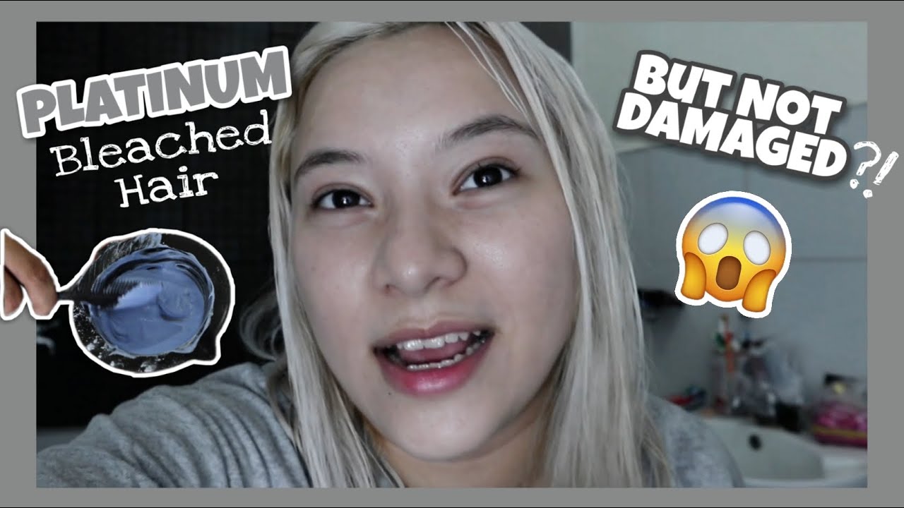 DIY Platinum BLEACH Hair But NOT DAMAGED!!! WHAT I USE?!