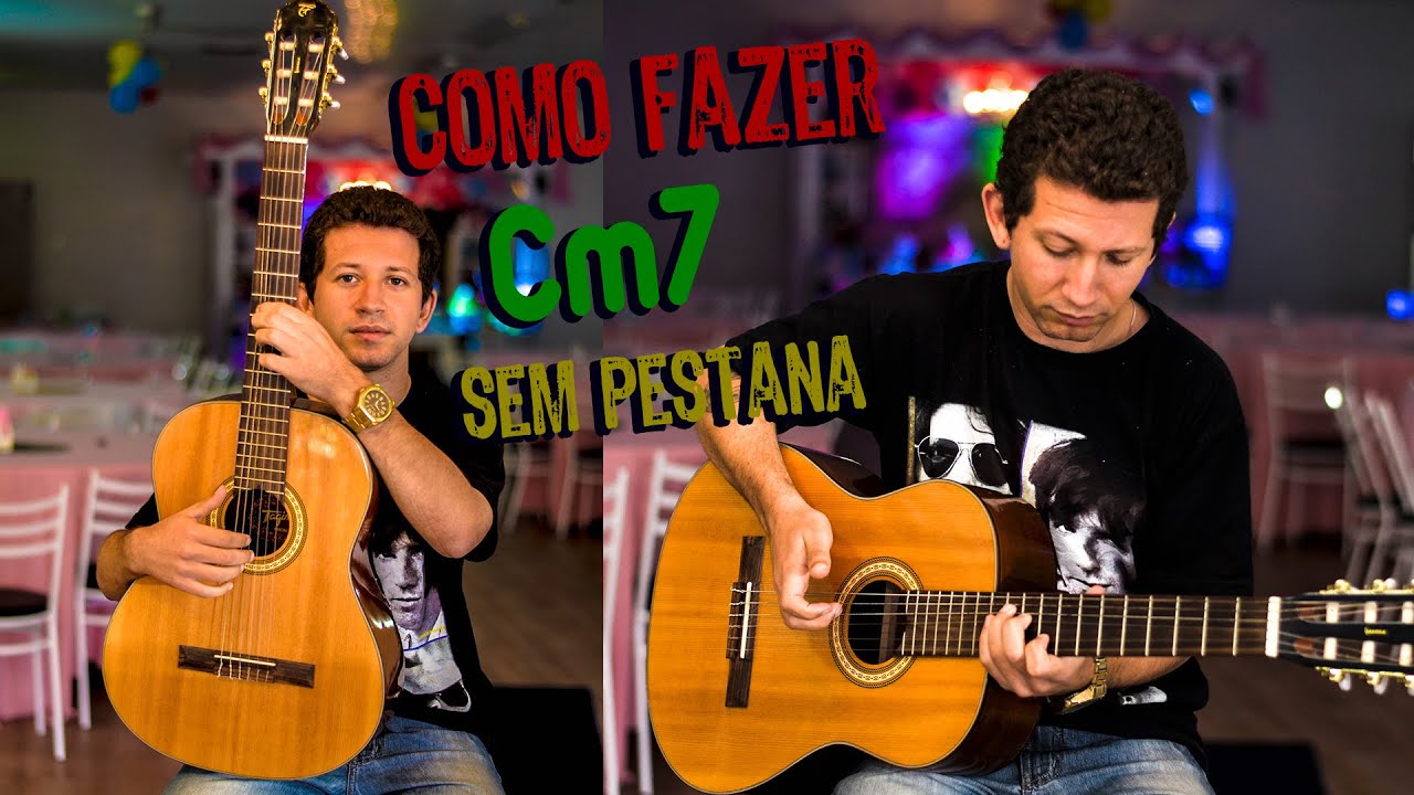 Como fazer DÓ MENOR com a SÉTIMA | sem pestana | Cm7