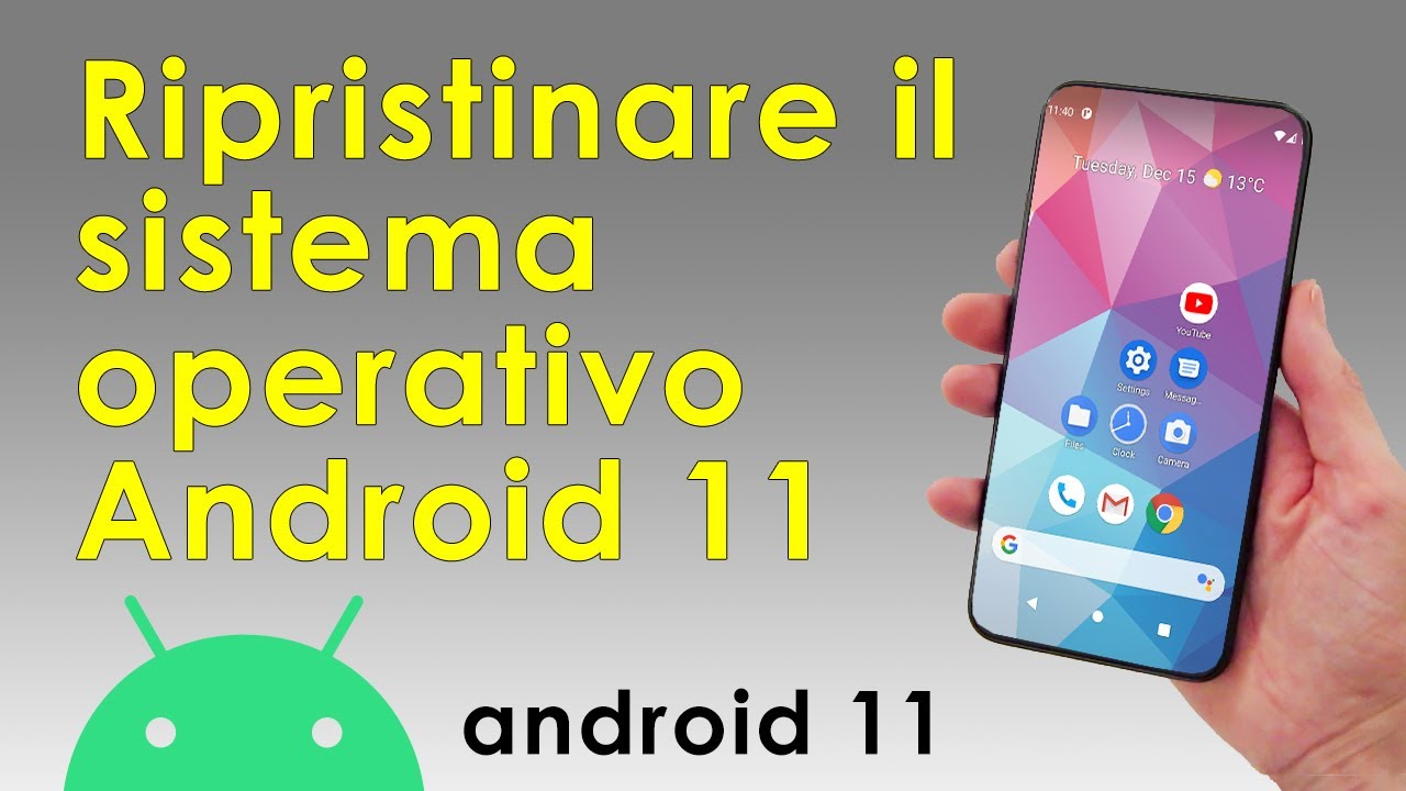 Come ripristinare Android 11 📱✅ Ripristino delle impostazioni di fabbrica di Android 11 4K