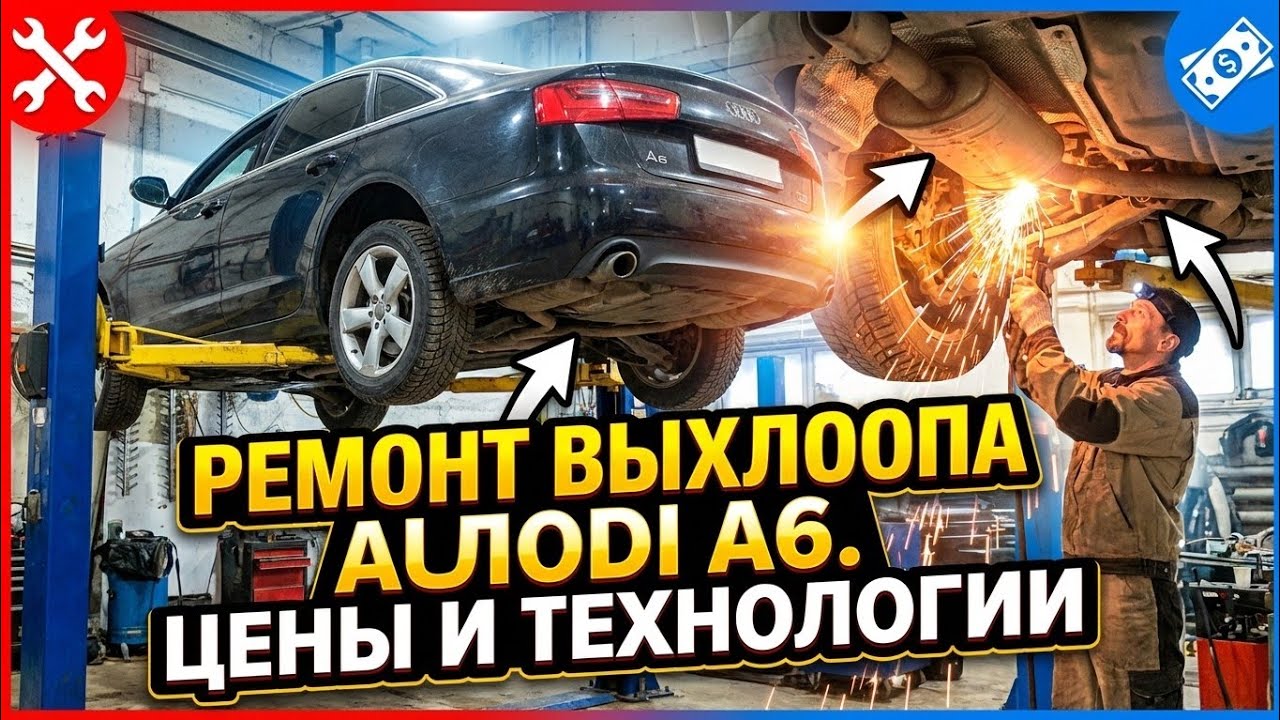 Как я зарабатываю на ремонте авто, AUDI A6 2.0Т, 2013 год выпуска замена гофры.