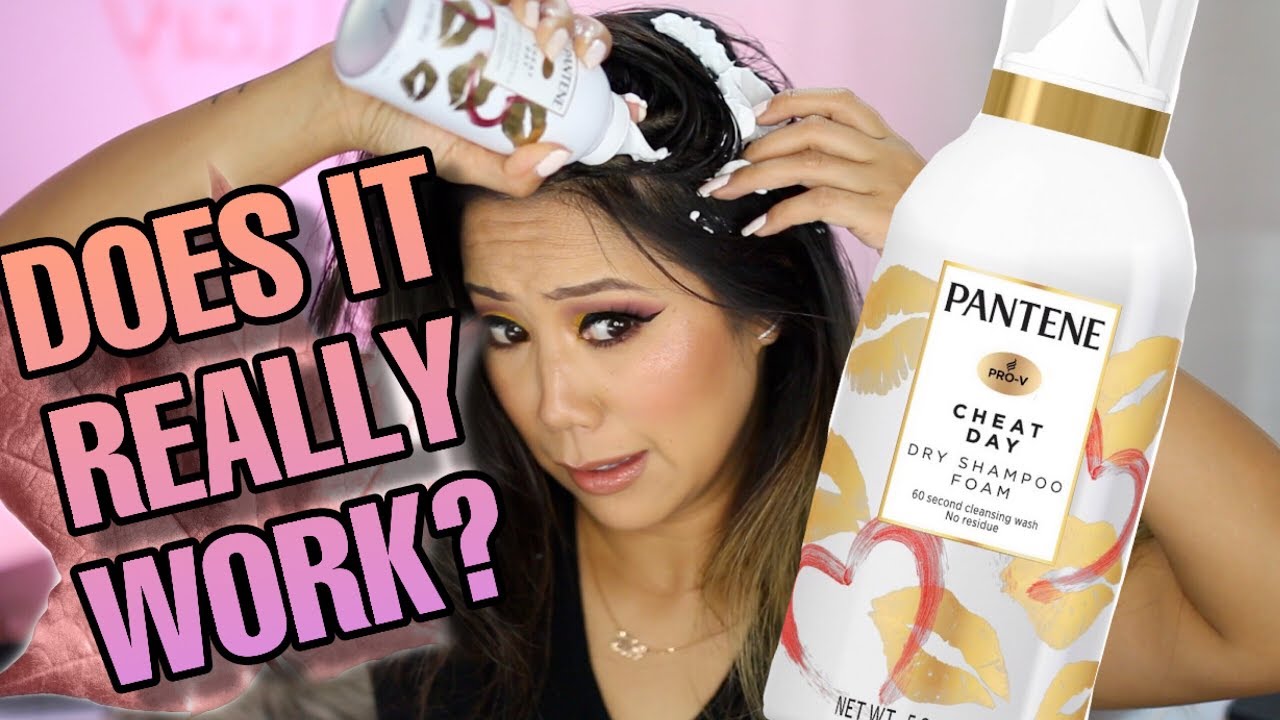 PANTENE CHEAT DAY REVIEW - NEW! PANTENE WATERLESS DRY SHAMPOO FOAM REVIEW