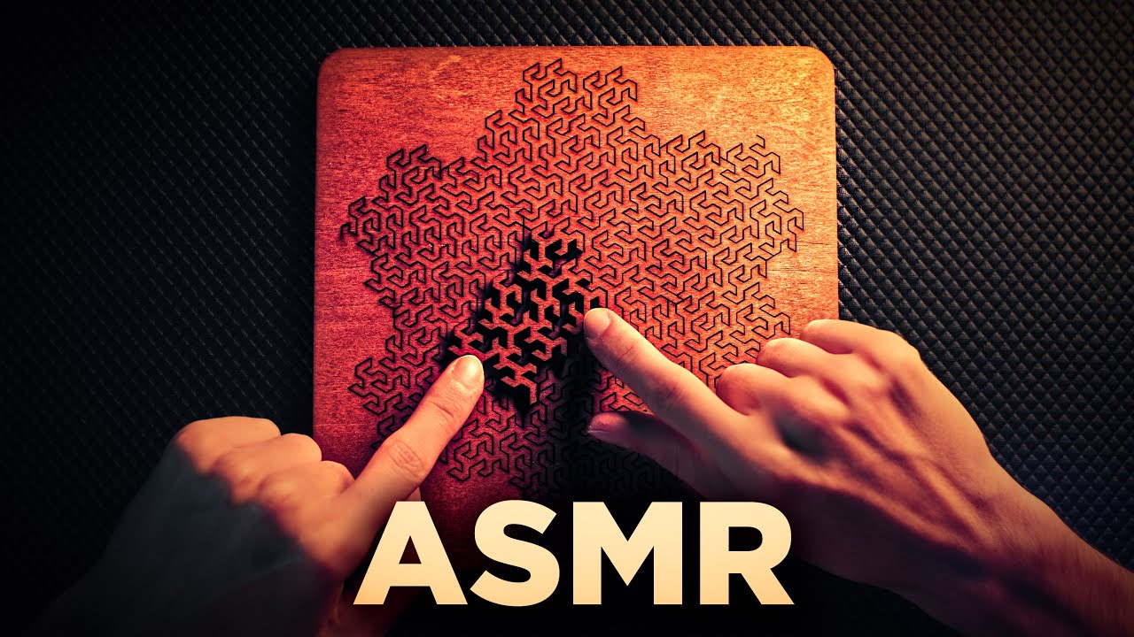 ASMR Solving this Satisfying FRACTAL WOODEN PUZZLE 😴(No Talking)