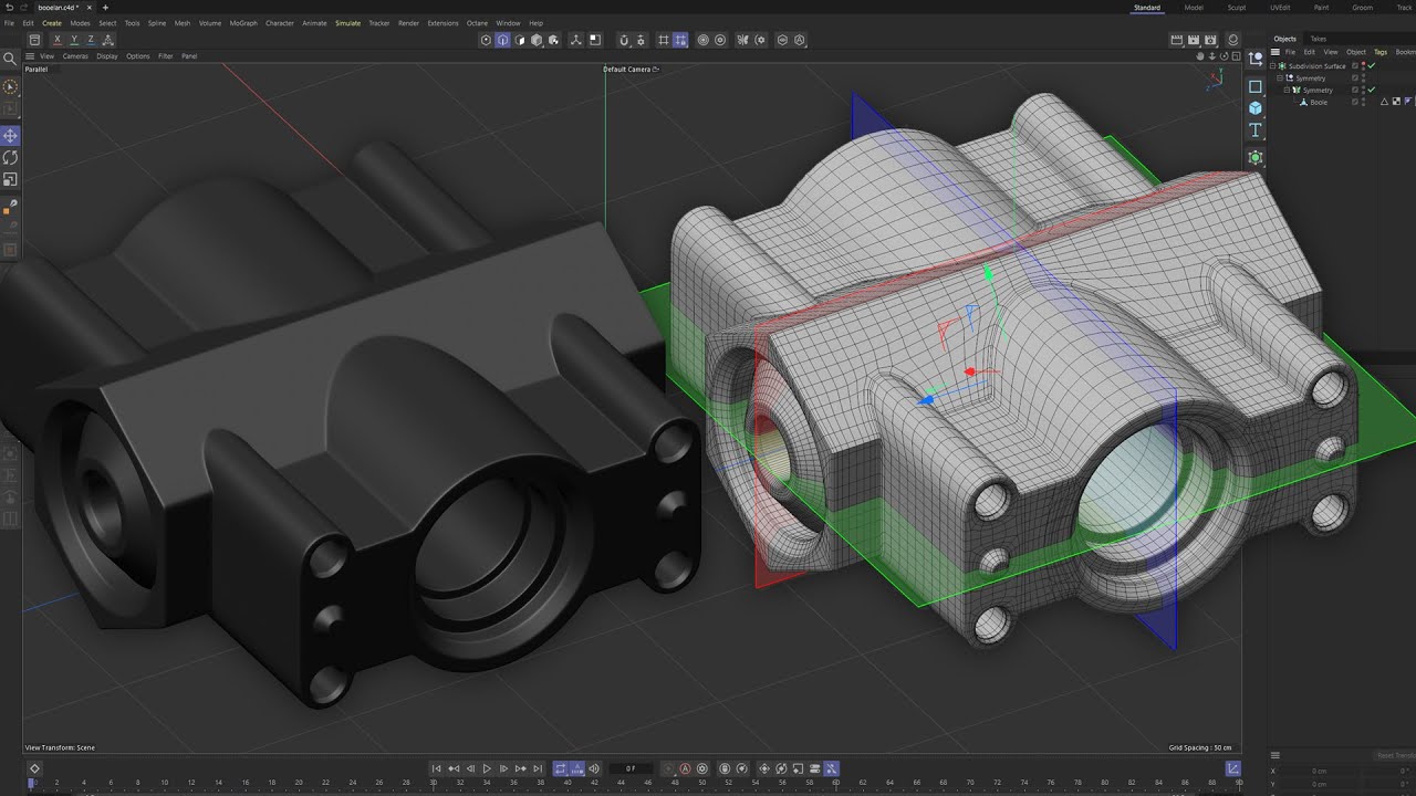 Boolean to SubD Ready Models | Cinema 4D Modeling Tutorial