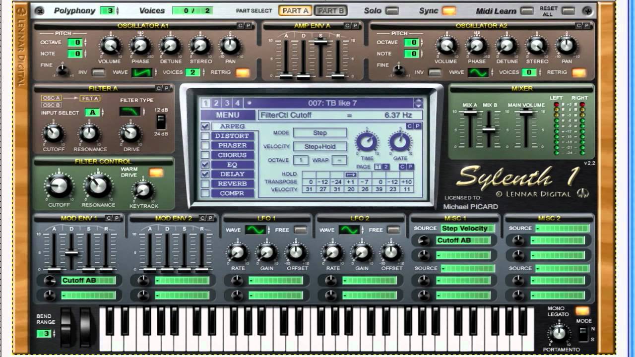 how to create acid TB sounds with Sylenth