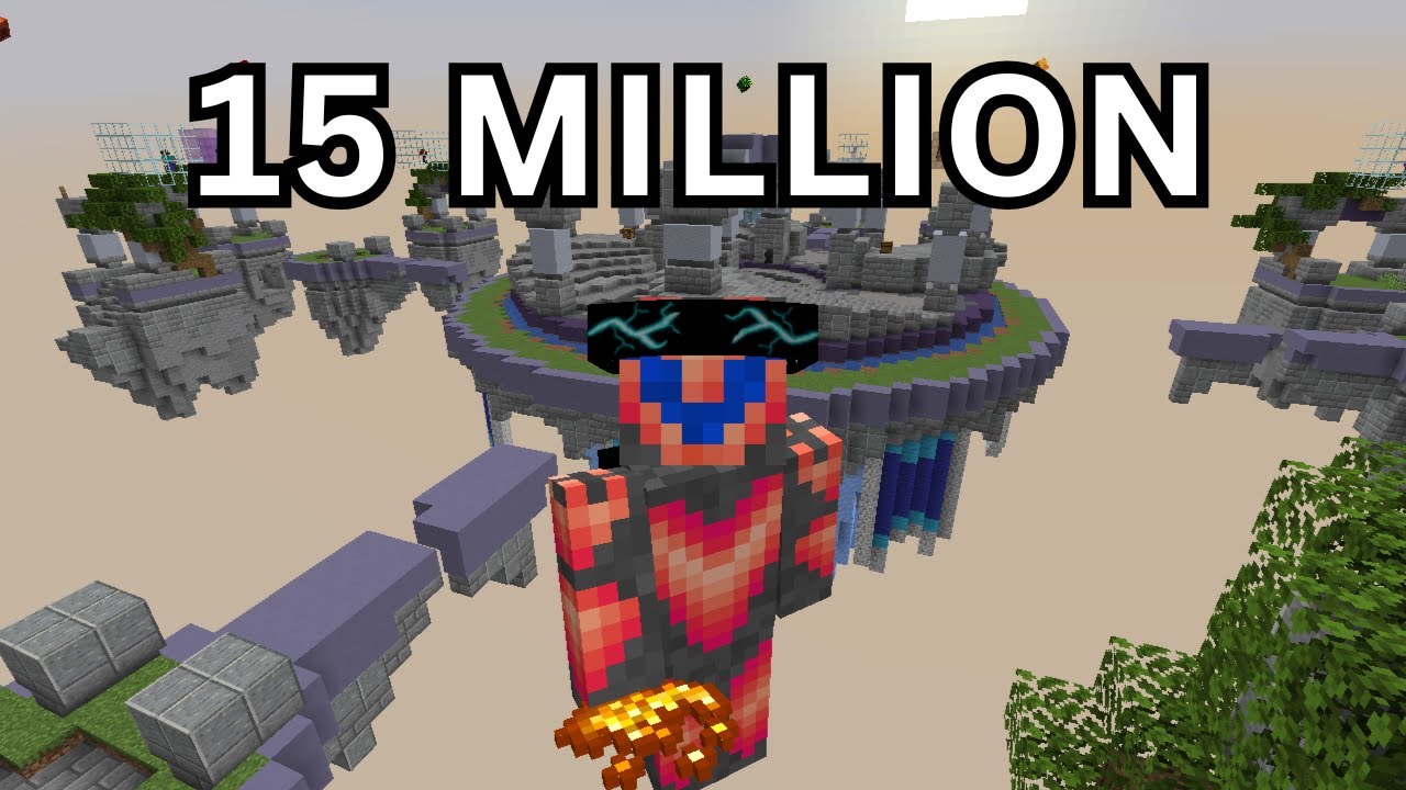 Потратил 15 миллионов монет в Skywars (Minecraft)