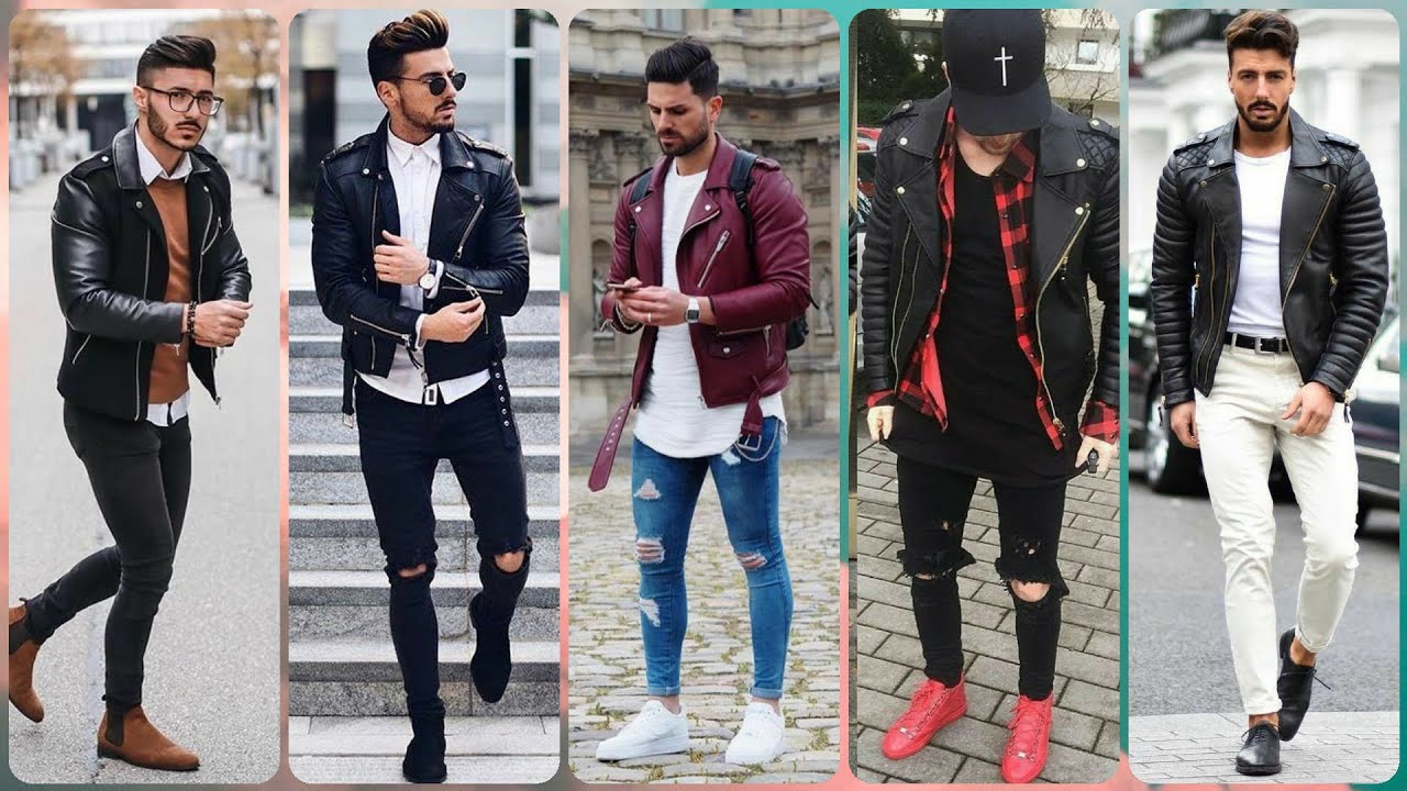LOOKS CON CHAQUETAS DE CUERO PARA HOMBRES 2025 / LEATHER JACKETS/ MENS FASHION