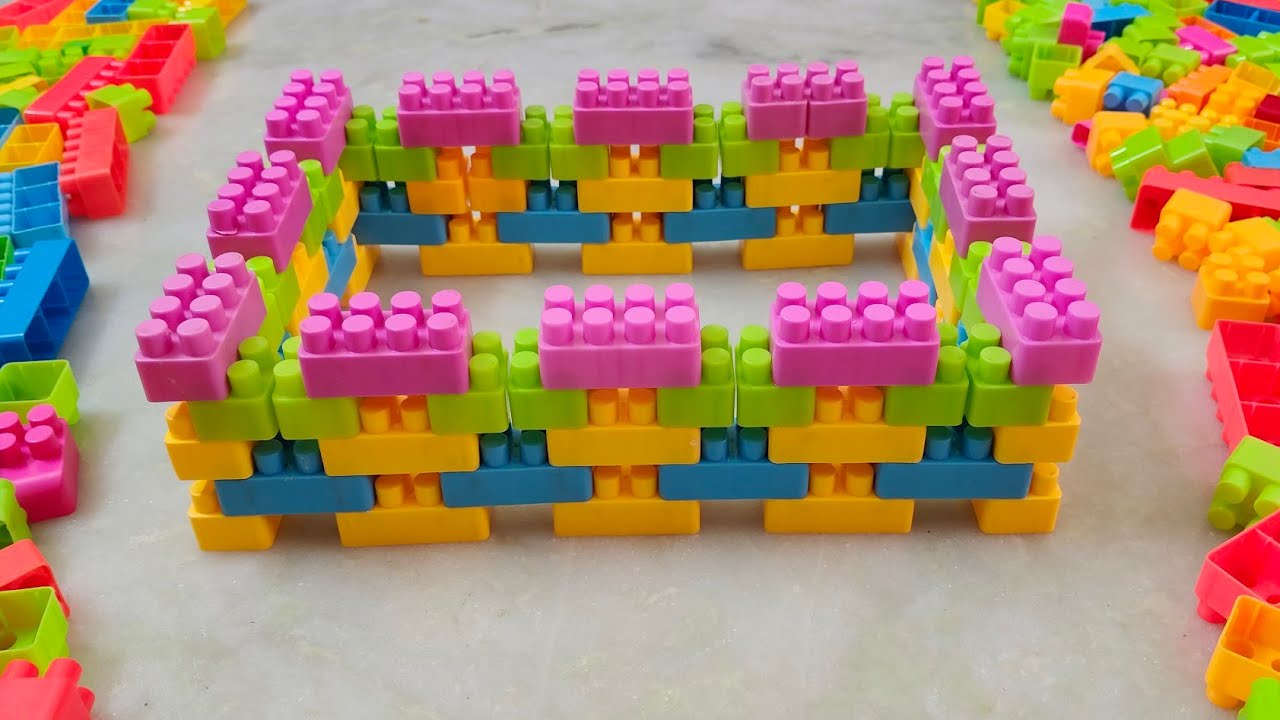 Satisfying DIY Compound Wall ASMR/ Building Blocks/block game/Lego building blocks #asmr#blocks#lego