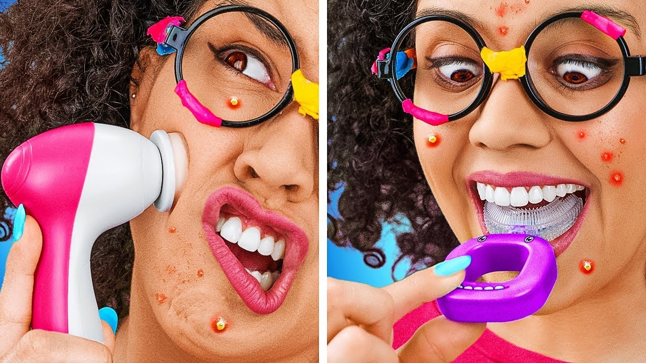 &iexcl;Cambio de look EXTREMO con dispositivos! &iexcl;De nerd a REINA ESCOLAR! Problemas por 123 GO! CHALLENGE