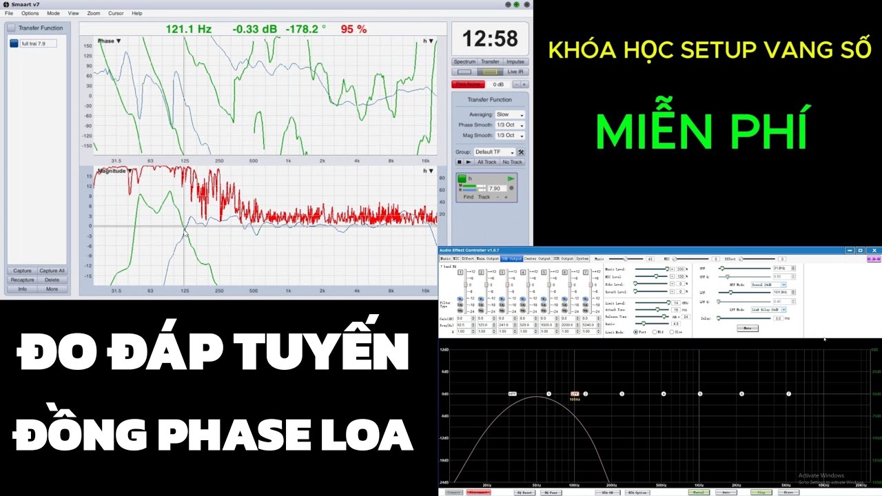 #KHÓA HỌC CHỈNH VANG SỐ MIỄN PHÍ-BUỔI 3: CHỈNH ĐÁP TUYẾN LOA, ĐỒNG PHASE LOA FULL & SUB