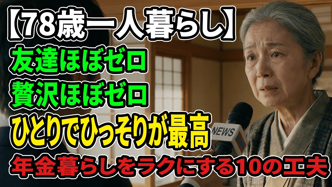 【現実の話】年金少なめ・友達ほぼなし。それでも75歳の私が「ひとりで十分幸せ」と言える訳