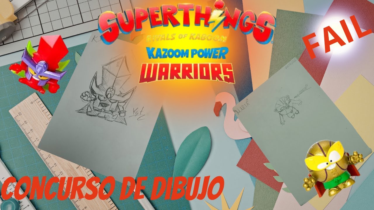 Concurso de dibujo superthings con Marta (FAIL).