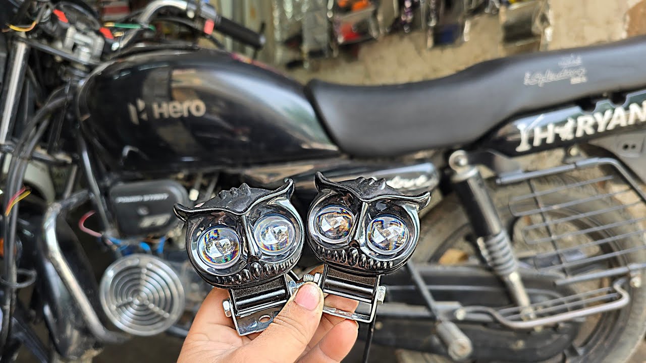 ullu light | connection | review | installation splendor bike | bs6