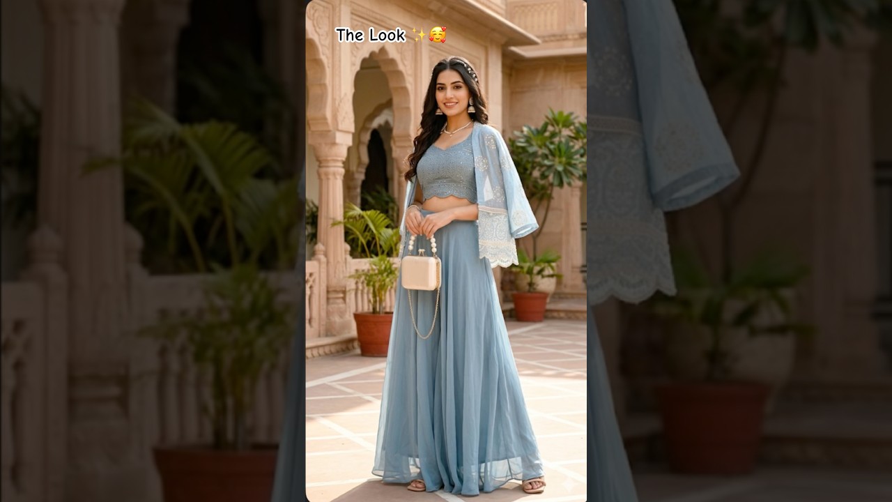This Blue Palazzo Set is Pure Elegance 💙✨ #ootdguide #shorts #trending #fashion #meeshohaul #song