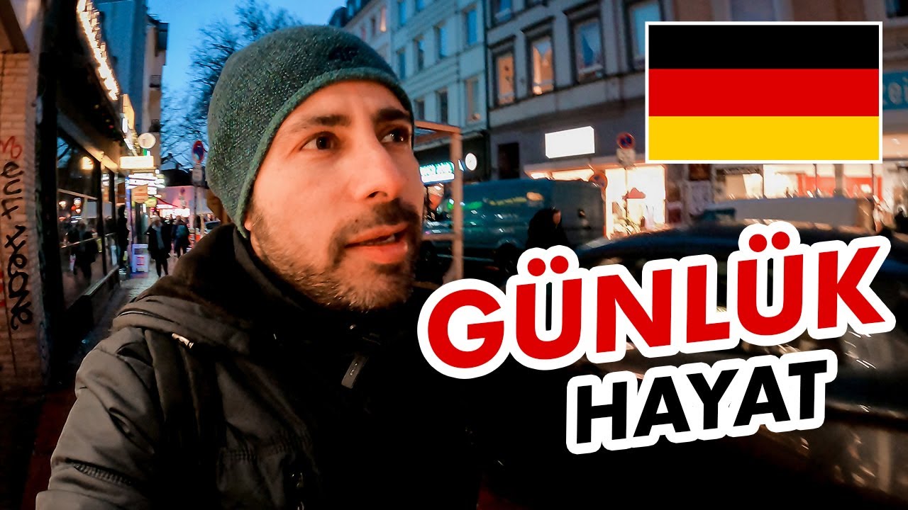ALMANYA'DA GÜNLÜK HAYAT NASIL AKIYOR? | Hamburg Sokaklarında Akşam Turu