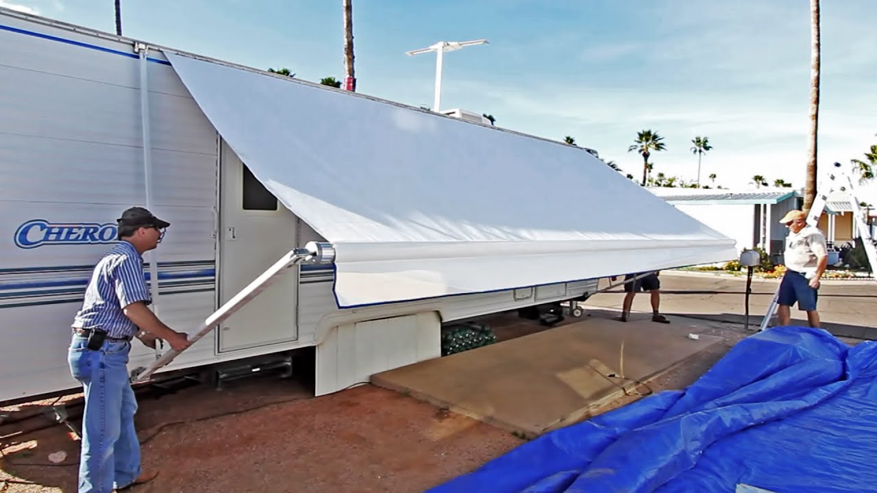 RV Patio Awning Fabric Replacement - Tough Top Awnings Discount Code RVGEEKSROCK - 5% Off Your Order