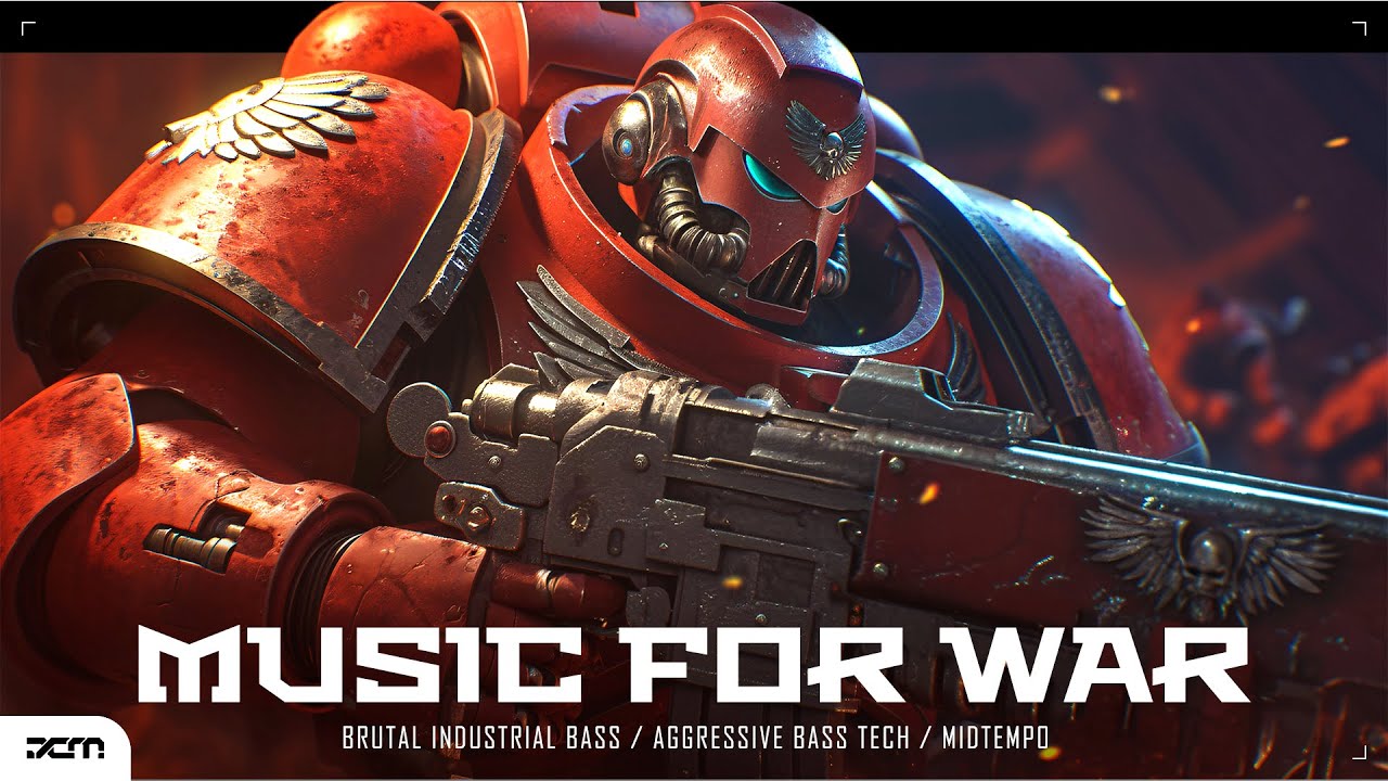 Aggressive Music for WAR / Warhammer 40k / Brutal Industrial Bass Tech / Cyberpunk Mix 'RED ANGELS'