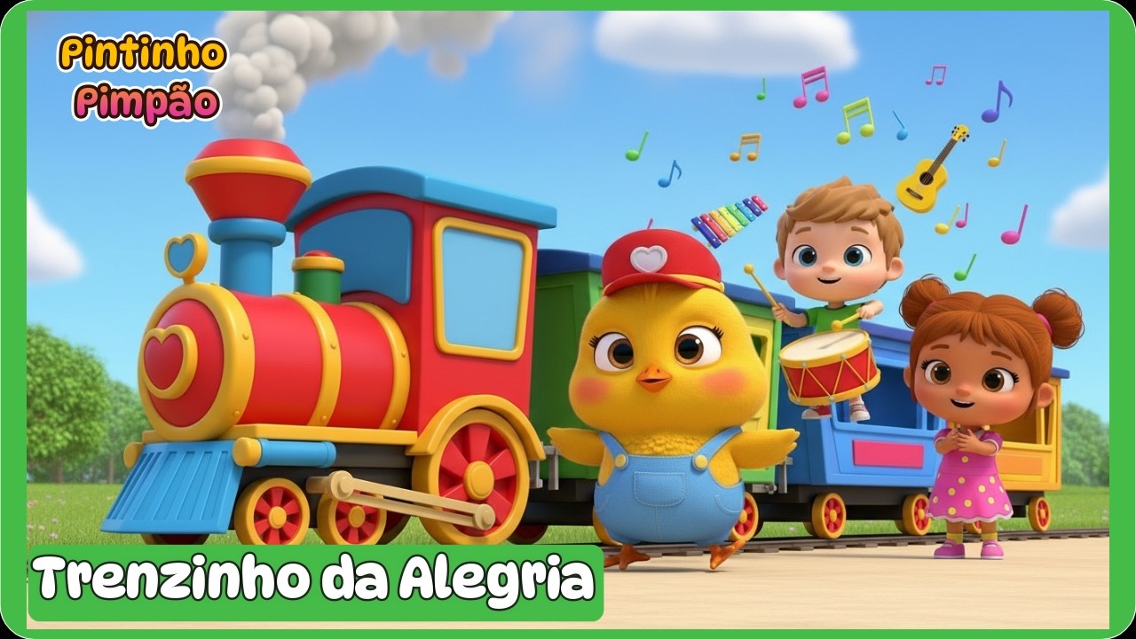 Trenzinho da Alegria - Pintinho Pimpão | Video Infantil Musical Oficial