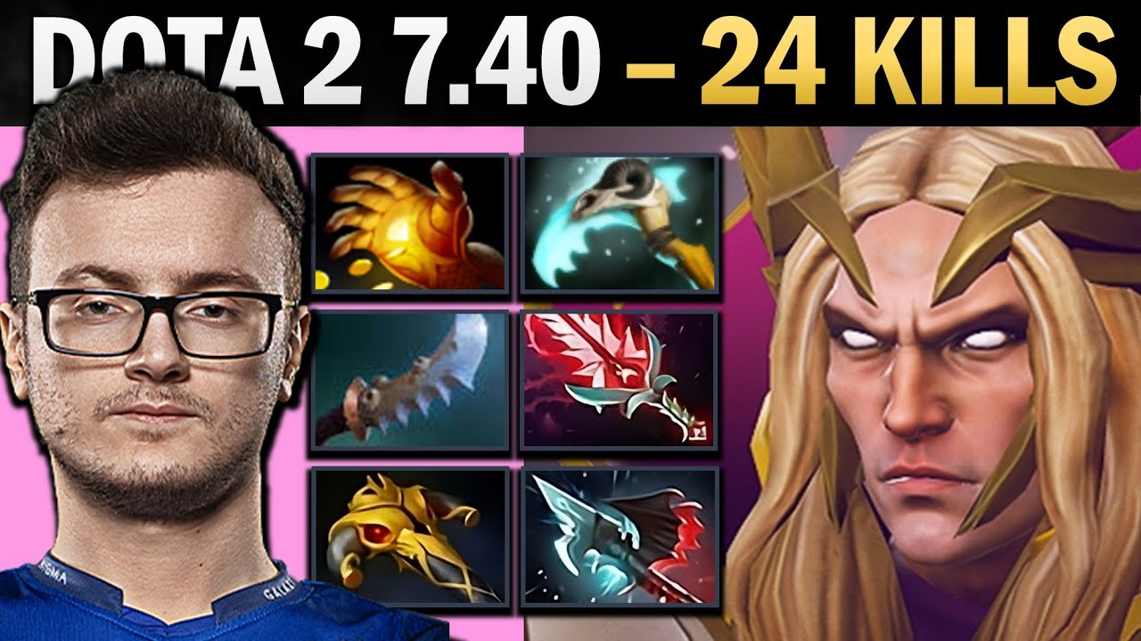 Invoker Pro Mid with 24 Kills and Bloodthorn - Dota 2 7.41