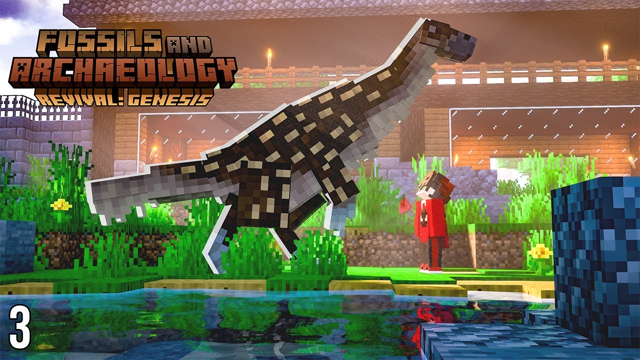 I Built My FIRST Herbivore Enclosure! | Minecraft Dinosaurs #3