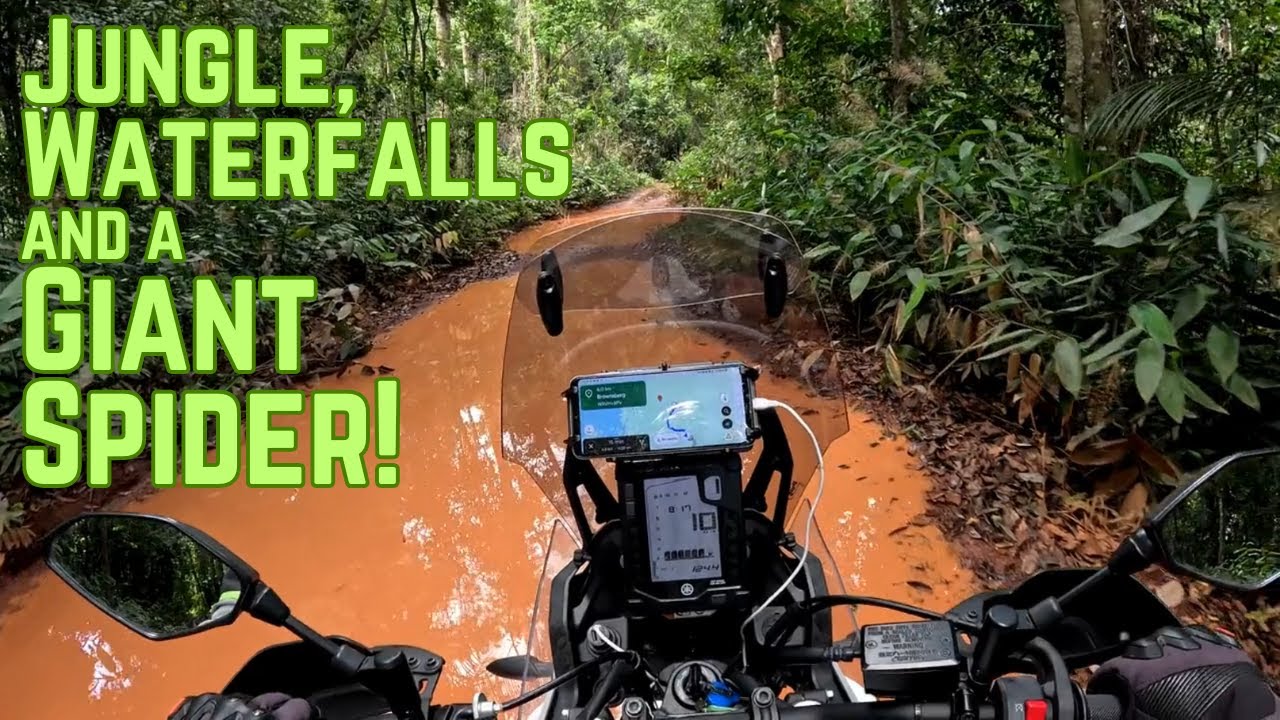 Exploring Brownsberg Nature Reserve, Suriname.  Adventure Riding in South America Episode 1