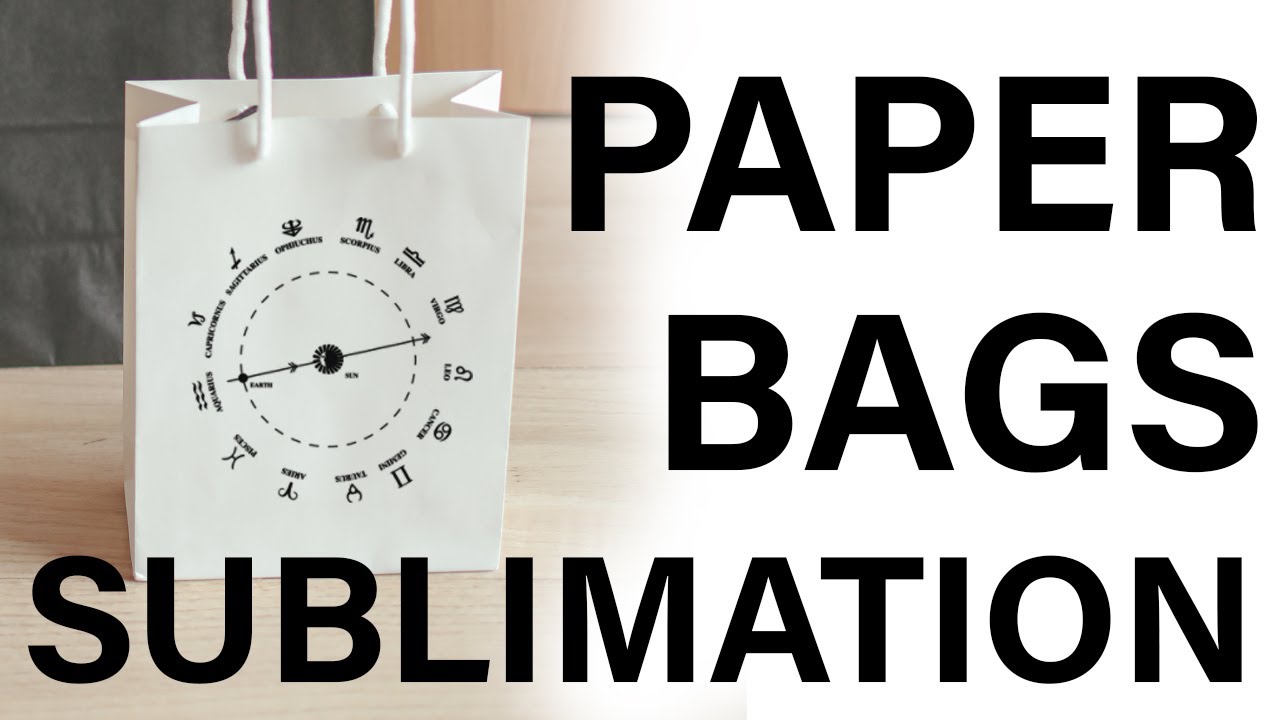 How to sublimate on paper bags, from kraft bags to gift bags to cake boxes