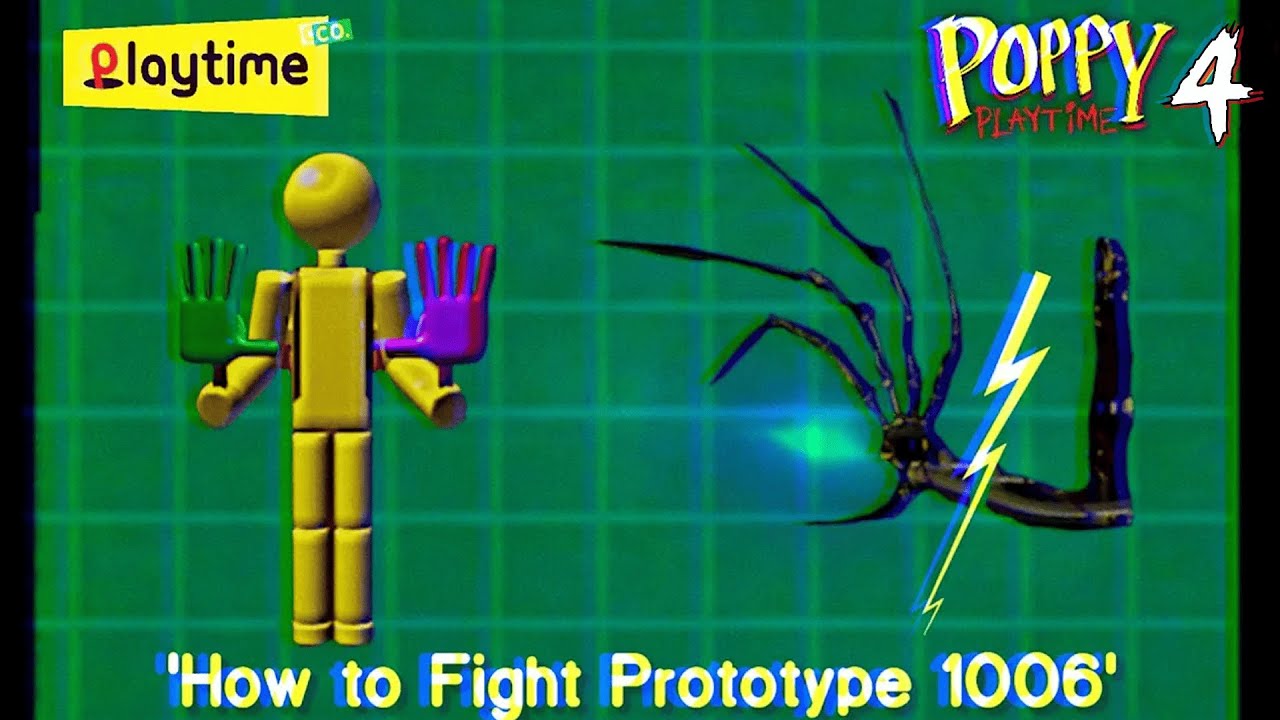 Poppy Playtime Chapter 4: fight with Prototype 1006 VHS Tape! | Yarnaby 1166 VHS