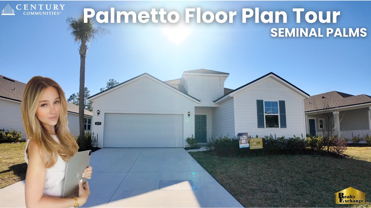 Экскурсия по планировке домов в жилом комплексе Century Communities Palmetto | Seminole Palms, Па...
