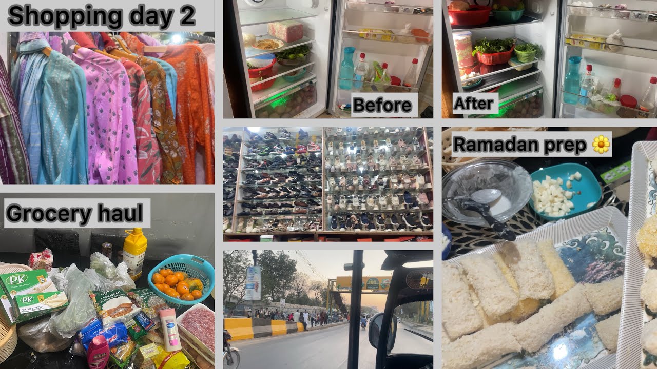 Ramadan Prep Vlog🌙 | Eid Shopping Almost Done✅  | Fridge ki Deep Cleaning ki thori sa Grocery Haul 🛒