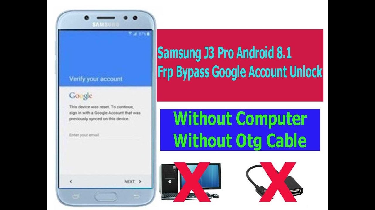 Samsung J3 Pro Android 8 1 Frp Bypass Google Account Unlock Fix