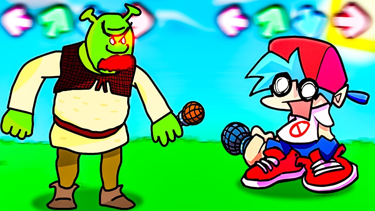 ШРЕК - Добрый или Злой? Рэп Батл на Болоте во Friday Night Funkin Мод vs Shrek Реакция Фани Геймс ТВ