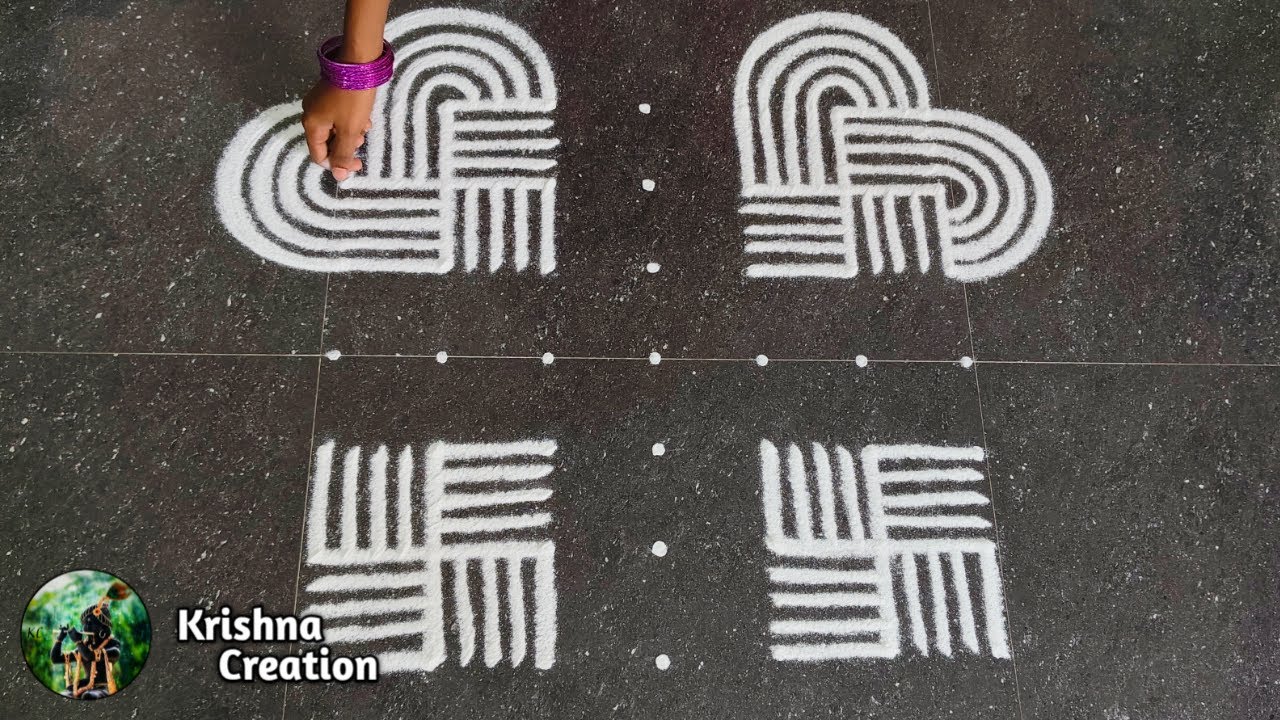 Diwali 2025 Special Big Padi Kolam Design |7*7 Deepavali Rangoli Design | Diwali Easy Deepam Muggulu