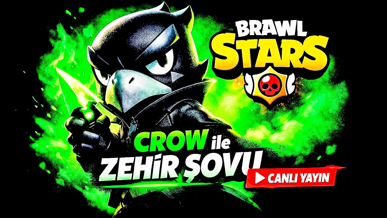 CROW ile Zehir Şovu! Rakipler Kaçamıyor | Brawl Stars Canlı Yayın 🔥 # 19