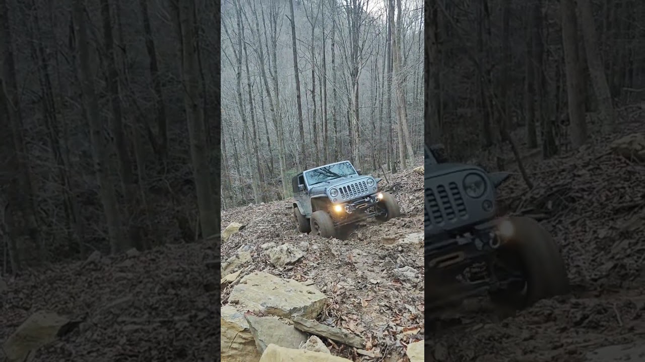 Sometimes you just have to do a full send #jeeps #everydayoffroading #jkjeep