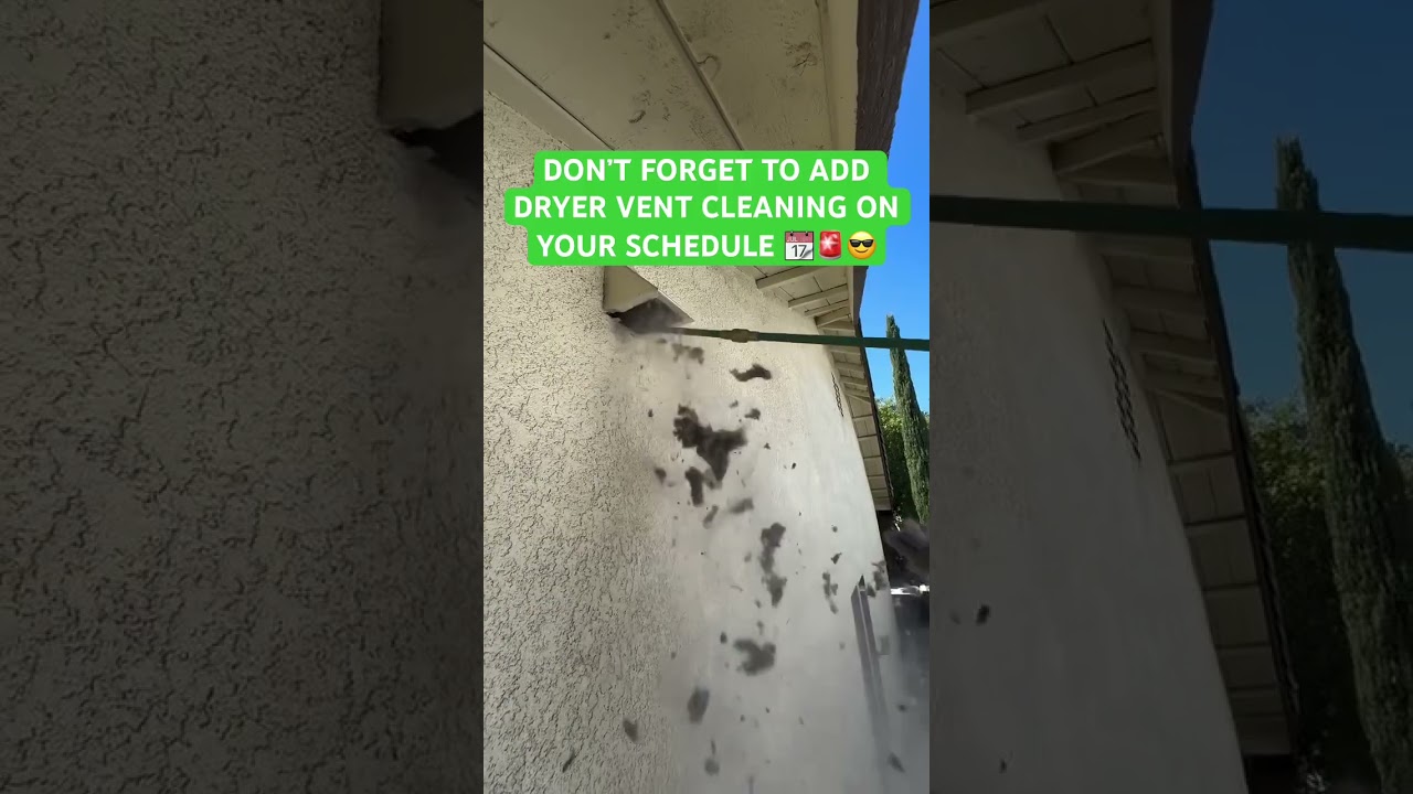 DRYER #vent #cleaning #popular #satisfying #lifehacks #homeowner #property #milestone #watchhours #i