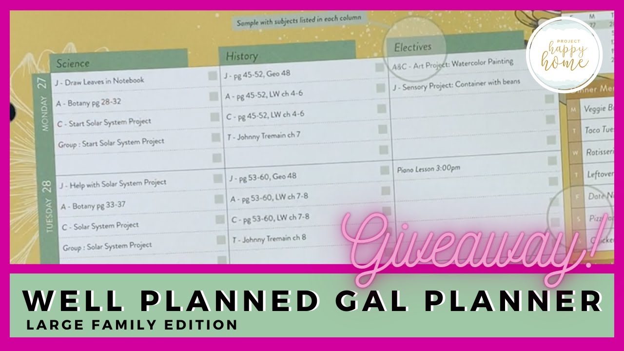 2022-2023 WELL PLANNED GAL HOMESCHOOL PLANNER || Large Family Edition