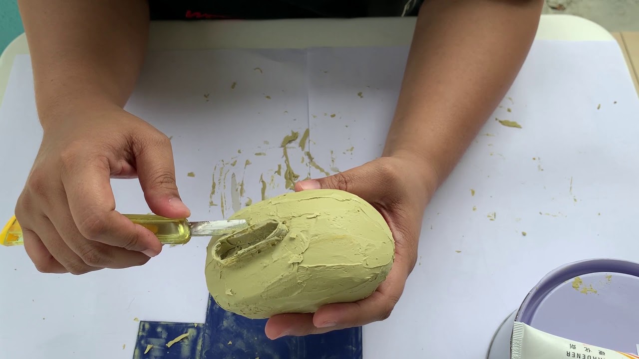 MODELLING GREEN FOAM (POLY PUTTY) : MOUSE