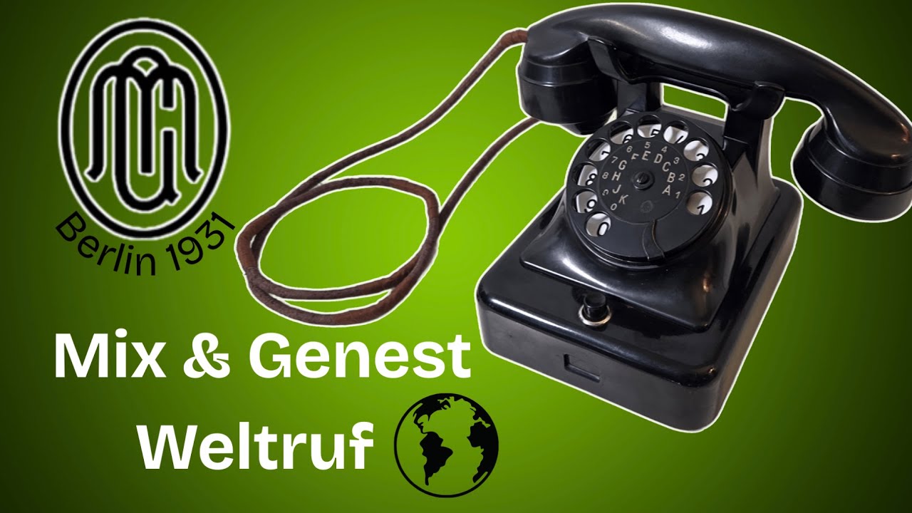 Mix & Genest Weltruf von 1931 aus Berlin ! erklärt reingeschaut  #altestelefon #wählscheibentelefon