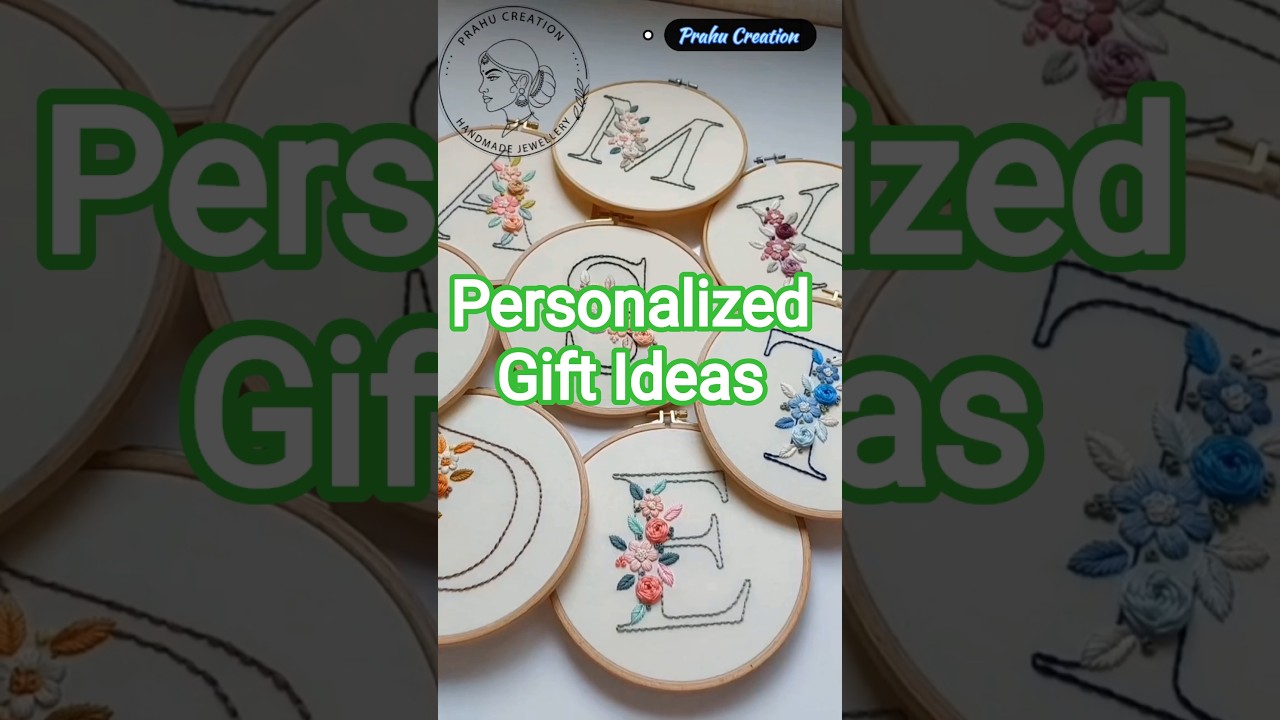 Custom Letter Embroidery for Beginners | Step-by-Step Floral Art