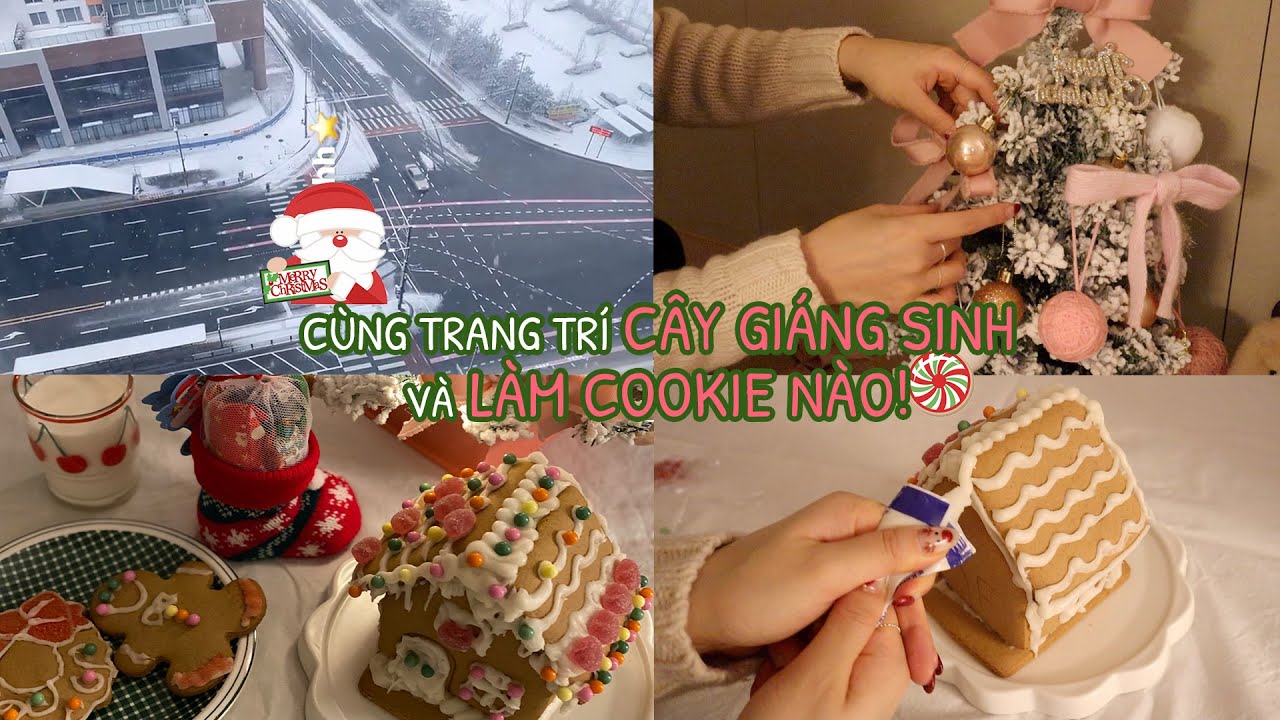 ☃️TUYẾT RƠI RỒI, CÙNG TRANG TRÍ CÂY GIÁNG SINH VÀ LÀM COOKIE NÀO!!🎄🍪