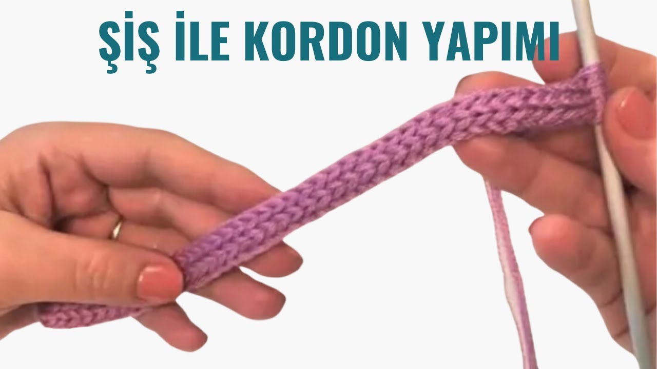 Sadece Şiş Kullanılarak Çok Amaçlı Kordon Bağcık Kemer Çanta Sapı Yapımı / ÖRGÜ TEKNİKLERİ