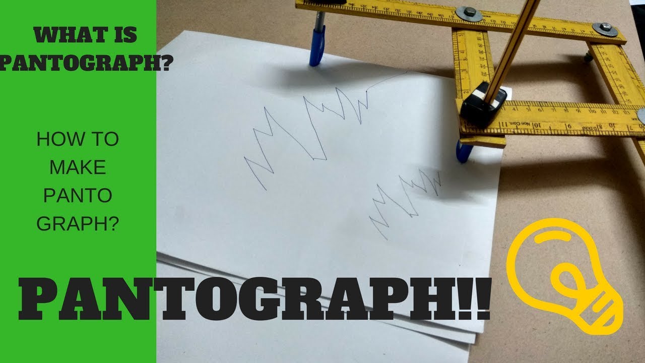 what is pantograph | how to make pantograph | DIY | drawing montage