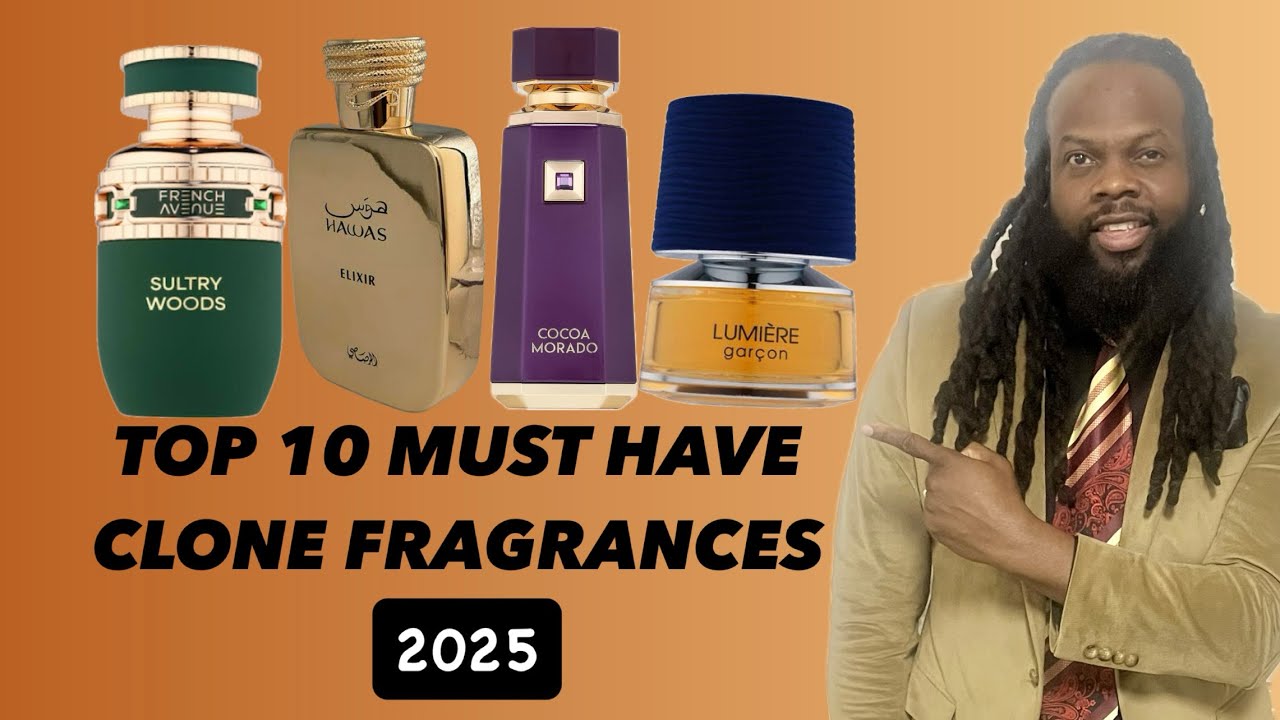 TOP 10 MUST HAVE CLONE FRAGRANCES 2025 #fragrance #cologne #clonefragrances