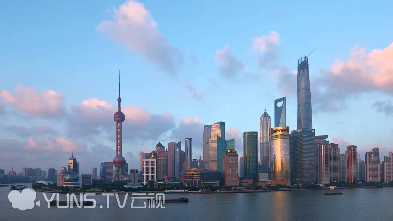 Shanghai Lujiazui And the Bund Skyline Timelapse Footage(4K)