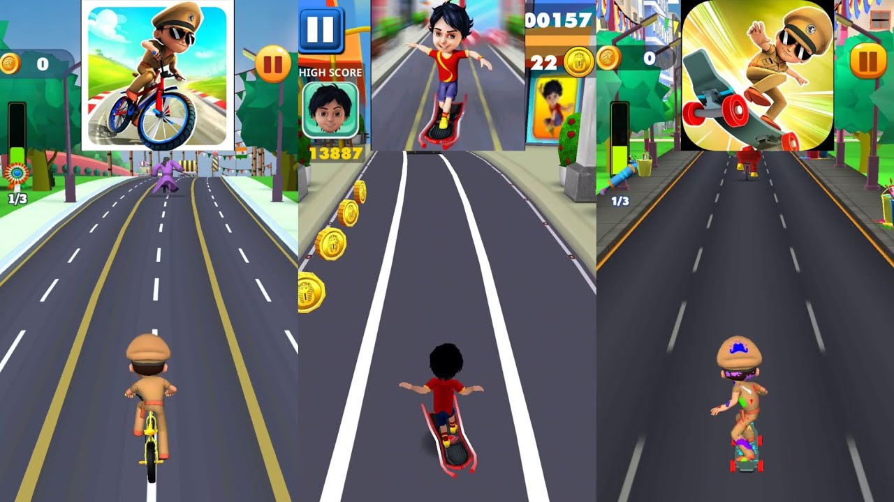 Little Singham Cycle Race 🆚 Shiva Skater Hero 🆚 Little Singham Super Skater New Update
