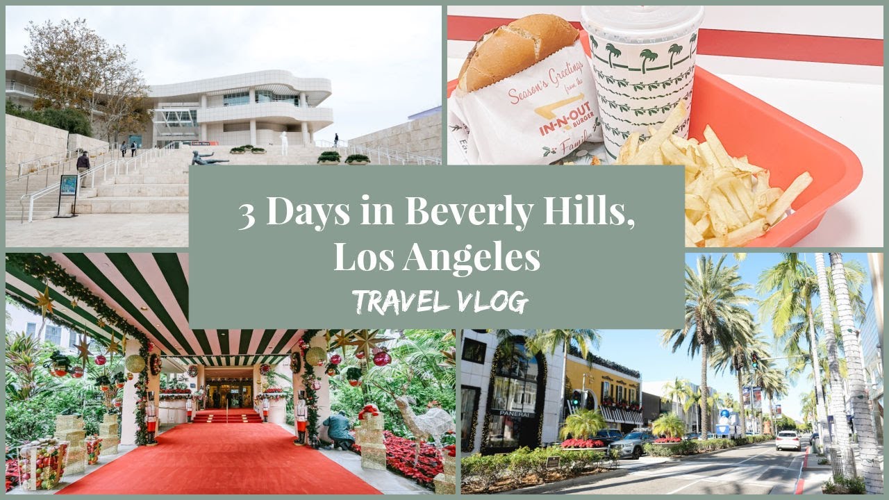 CHRISTMAS in Beverly Hills!! Decorations, fancy hotels & family - Los Angeles Travel Vlog
