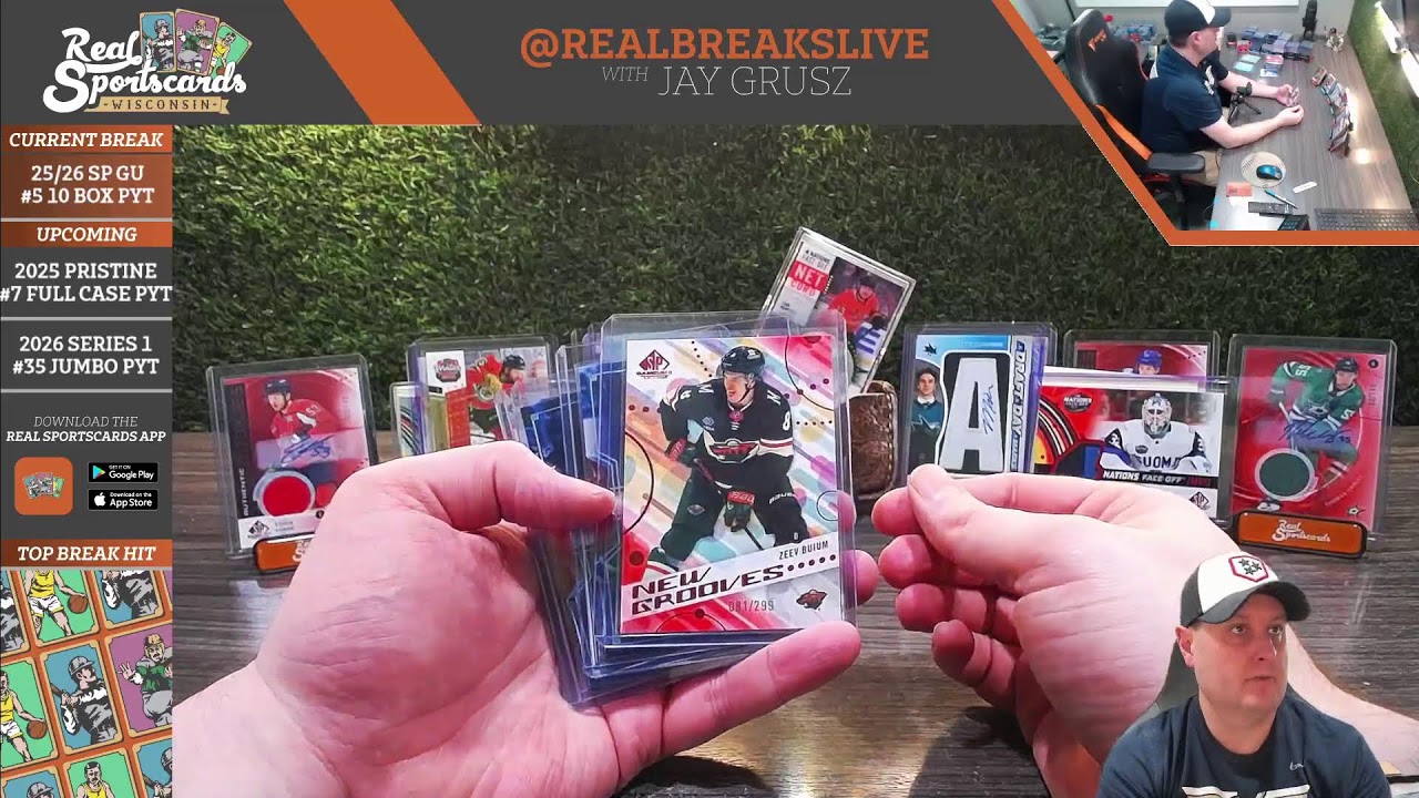 2025/26 SP Game Used Hockey #5 10-Box Pick Your Team (2/13/26)