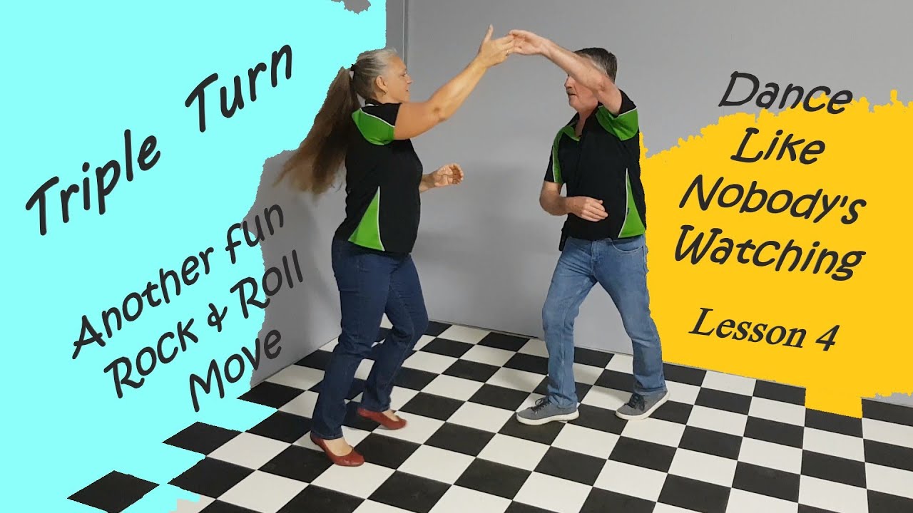 Triple turn. Rock & Roll Basic Lesson #4 More quick and easy to learn steps to get you dancing