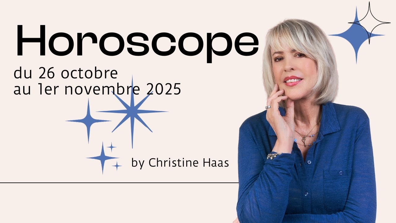 Votre Horoscope du 26 octobre au 1 novembre 2025 🎃 par Christine Haas, astrologue
