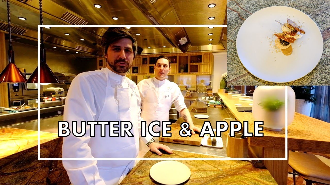 Brown Butter Ice dessert at 2* Memories, prepared by chef Sven Wassmer & Andy Vorbusch
